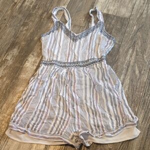 Japna Striped Kids Bodysuit - White and Purple